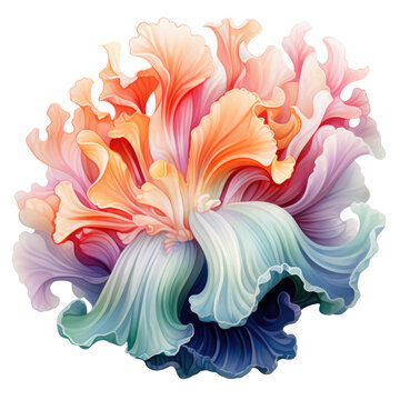 recommend clip art: Watercolor colorful Nudibranch Illustration, Generative Ai