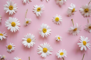 aesthetic close-up of wildflowers at sunset. Beautiful simple AI generated image in 4K, unique.