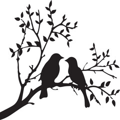 birds on tree