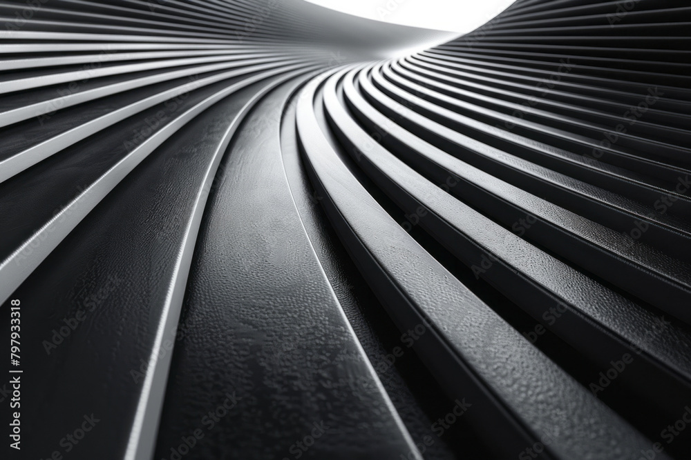 Aufkleber An optical illusion of converging lines that seem to pulsate, adding dynamism to a simple design,