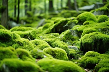 Green moss vegetation outdoors.