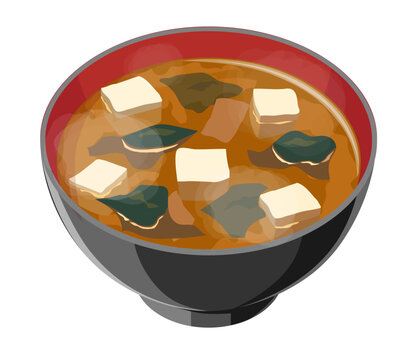 味噌汁のイラスト
