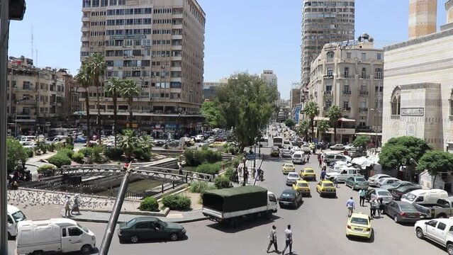 The Streets of Damascus in Syria 