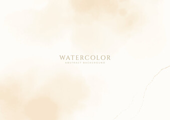 Fototapeta na wymiar Abstract horizontal watercolor background. Neutral light colored empty space background illustration
