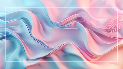 Vibrant abstract waves in pastel colours with a smooth gradient.