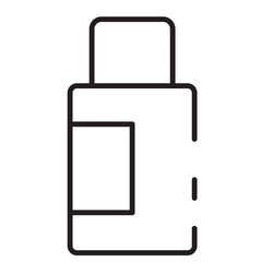 Hairstylist Man Salon Line Icon