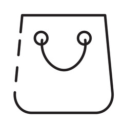 Shopping Bag Tote Line Icon