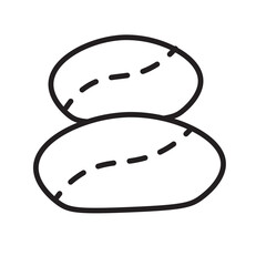 Spa Stone Therapy Line Icon