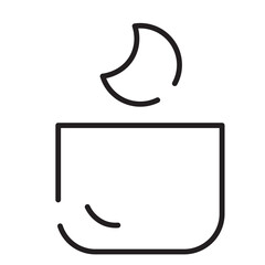 Bowl Spa Treatment Line Icon