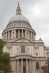 Fototapeta na wymiar Exterior of St Paul's Cathedral, London