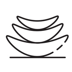 Aloe Flower Medical Line Icon