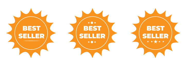 Best Seller Badge Icon. Best Seller Label Icon, Vector Illustration, eps10