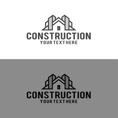 Construction real estate luxury property   unique eps new business and home logo for your company