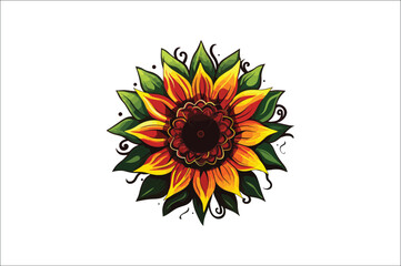 Juneteenth day flag Sunflower Flag Design illustration. African-American history. Vector illustration.
