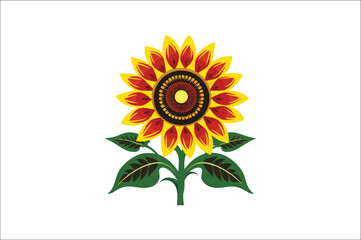 Juneteenth day flag Sunflower Flag Design illustration. African-American history. Vector illustration.
