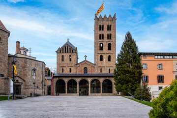 Monastery of Santa Maria de Ripoll, Catalonia, Spain. Founded in 879, it is considered the cradle...