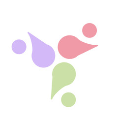 Obraz premium 3 togetherness union logo vector