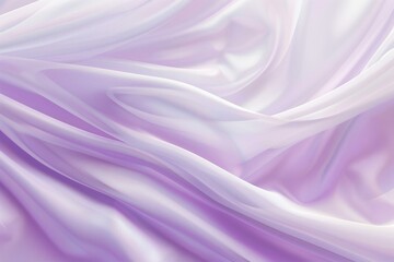 Beautiful soft lilac silk background with beautiful wave of fabric