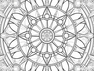 Obraz premium Intricate Circular Mandala Design