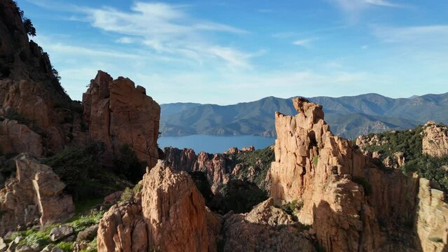 Majestic Peaks: A Glimpse of the Stunning Corsican Mountain Range