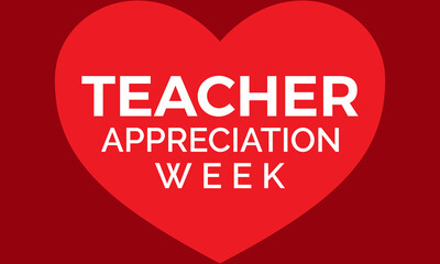 Teacher appreciation week gratitude vector illustration. Education vector template for banner, card, background.
