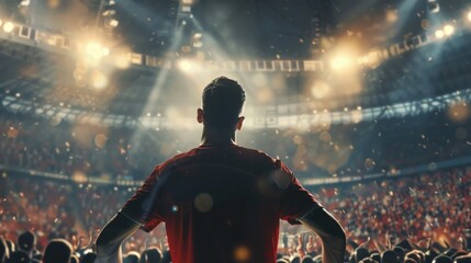 soccer player, spotlight