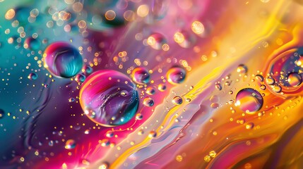 Colorful abstract painting with vibrant colors and a sense of movement.