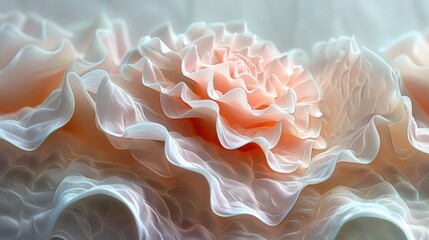 Abstract multiple petal texture, 3d illustration