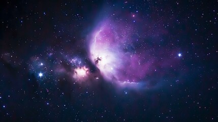 b'Orion Nebula in Stunning Purple and Blue Colors'