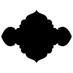 Islamic Label Emblem Shape Glyph Pictogram symbol visual illustration