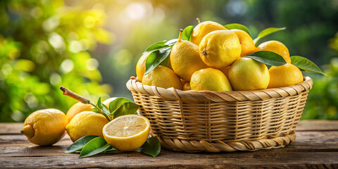 Set of fresh Lemon