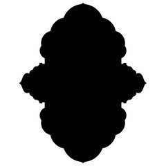 Islamic Label Emblem Shape Glyph Pictogram symbol visual illustration