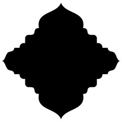 Islamic Label Emblem Shape Glyph Pictogram symbol visual illustration