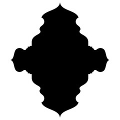 Islamic Label Emblem Shape Glyph Pictogram symbol visual illustration