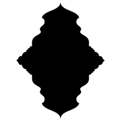 Islamic Label Emblem Shape Glyph Pictogram symbol visual illustration