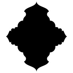 Islamic Label Emblem Shape Glyph Pictogram symbol visual illustration