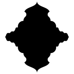 Islamic Label Emblem Shape Glyph Pictogram symbol visual illustration