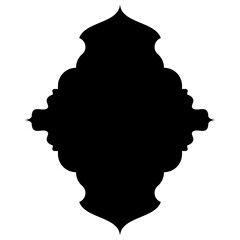 Islamic Label Emblem Shape Glyph Pictogram symbol visual illustration