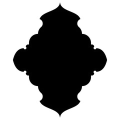 Islamic Label Emblem Shape Glyph Pictogram symbol visual illustration