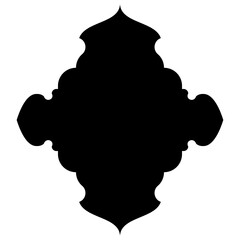 Islamic Label Emblem Shape Glyph Pictogram symbol visual illustration