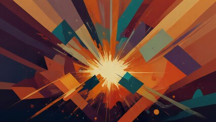 abstract background with rays