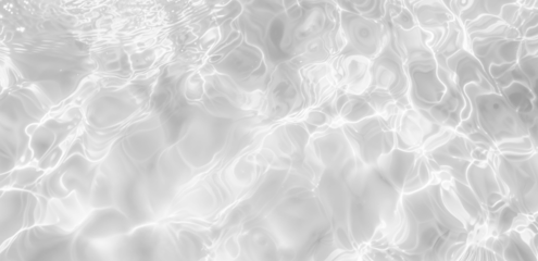 Realistic Water Surface Overlay. Transparent Background with Detailed Ripples and Caustic Light Effects on a Crystal-Clear Water Surface. © Viks_jin