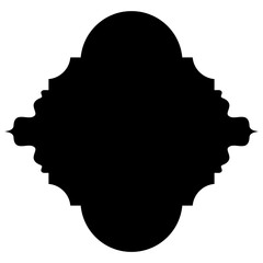 Islamic Label Emblem Shape Glyph Pictogram symbol visual illustration Exquisite Label Emblem Shapes: Turkish, Iranian & Arabic Traditional Glyphs for Ramadan & Eid Banners