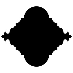 Islamic Label Emblem Shape Glyph Pictogram symbol visual illustration Exquisite Label Emblem Shapes: Turkish, Iranian & Arabic Traditional Glyphs for Ramadan & Eid Banners