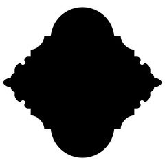 Islamic Label Emblem Shape Glyph Pictogram symbol visual illustration Exquisite Label Emblem Shapes: Turkish, Iranian & Arabic Traditional Glyphs for Ramadan & Eid Banners