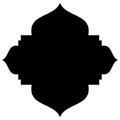 Islamic Label Emblem Shape Glyph Pictogram symbol visual illustration