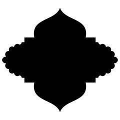 Islamic Label Emblem Shape Glyph Pictogram symbol visual illustration