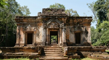 Fototapeta premium Ancient Style Tample Exterior ,Hindu Tample, Prayer hall