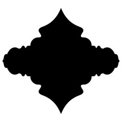 Islamic Label Emblem Shape Glyph Pictogram symbol visual illustration