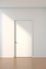 Minimal space room door architecture building.